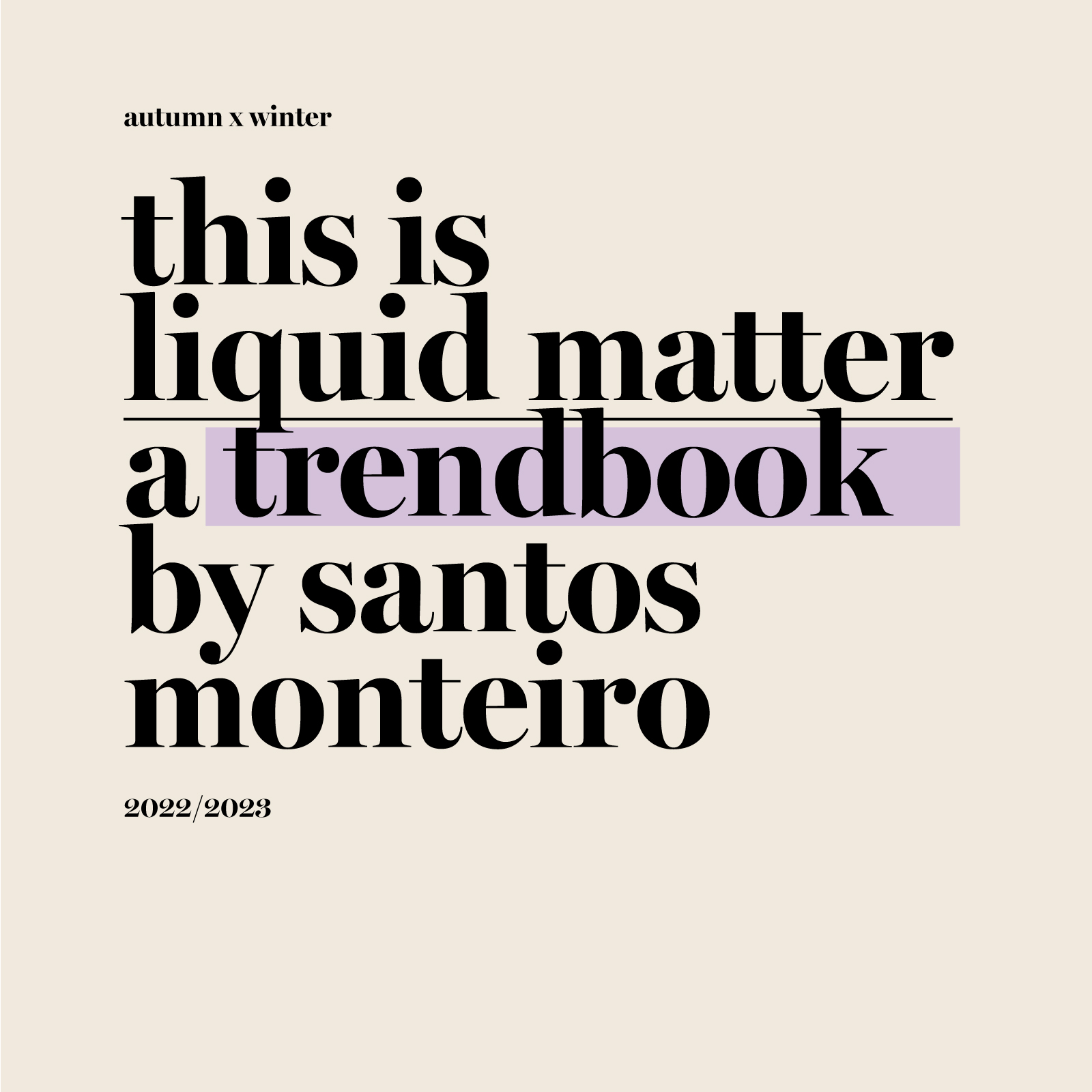Trendbook by Santos Monteiro 